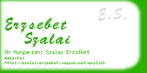 erzsebet szalai business card