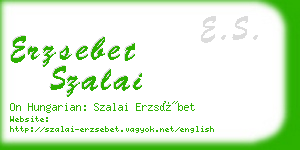 erzsebet szalai business card